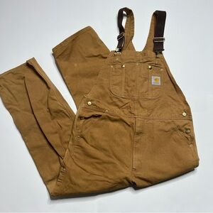 Vintage Carhartt double knee overall bib